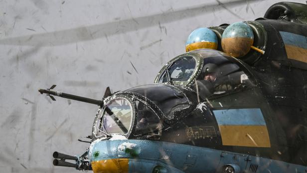 Mi-24-Helikopter der Ukraine