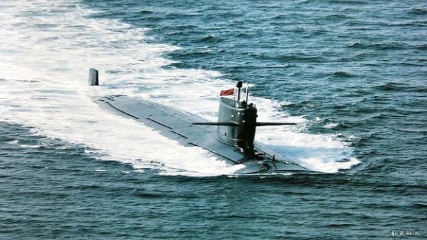 Ein chinesisches U-Boot des Typs 093.