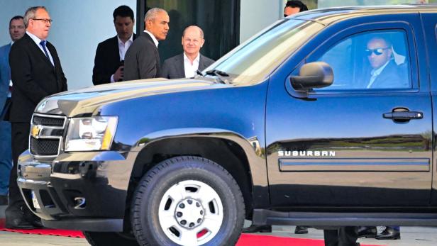 Symbolbild: Der Roadrunner (im Vordergrund) kommt auch bei Staatsbesuchen wie hier von Präsident Obama in Deutschland zum Einsatz