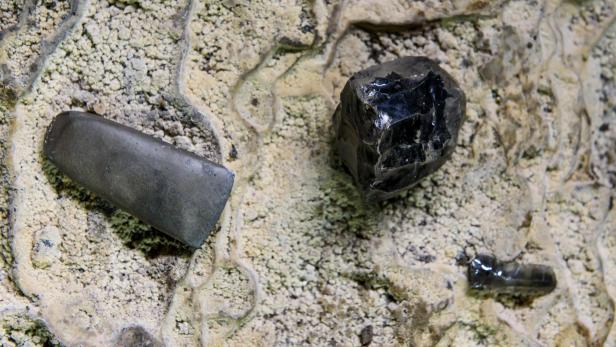 Symbolbild: Manchmal wird Obsidian für einen Meteorit gehalten