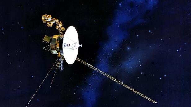 Eine der beiden Voyager-Raumsonden der NASA in einer künstlerischen Darstellung