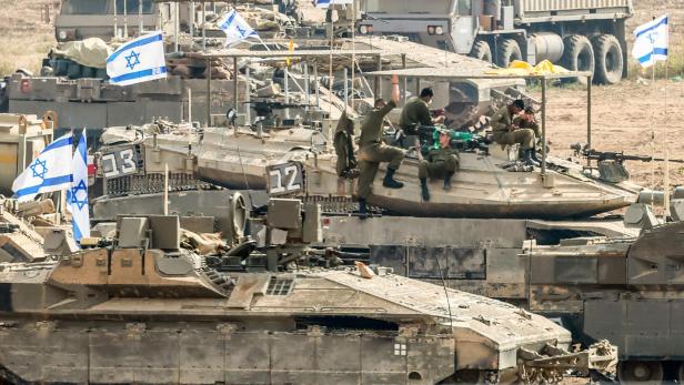 Israelische Armee in der Nähe des Gazastreifens