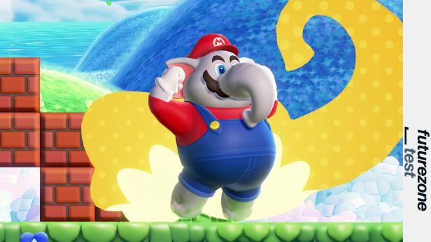Eines der neuen Power-Upgrades: Mario als Elefant