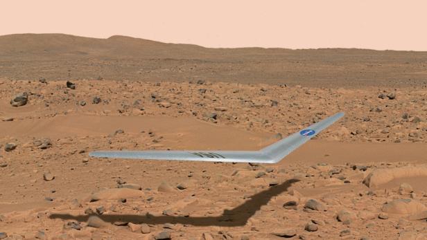 So könnte die Segelflug-Drohne Prandtl–m aussehen, wenn sie 2022 die Marsoberfläche erkundet