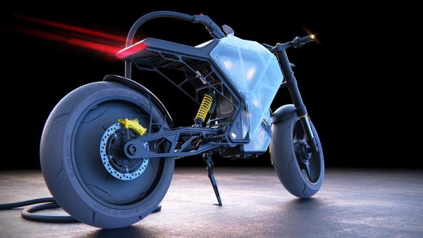 E-Motorrad-Konzept CR-Dos Ghost von 3D-Designer Gurmukh Bhasin