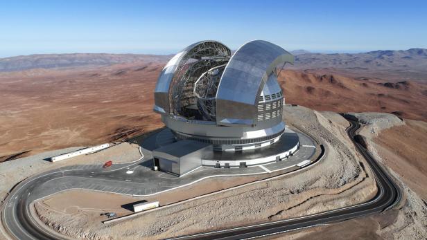So wird das fertige Extremly Large Telescope (ELT) aussehen