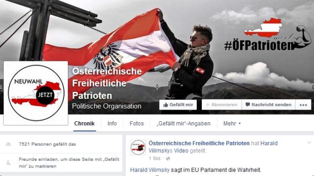 FPÖ-nahe Facebookseite
