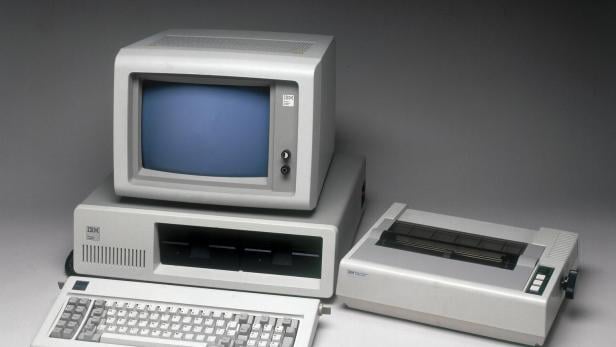 Der IBM 5150 lief mit MS DOS