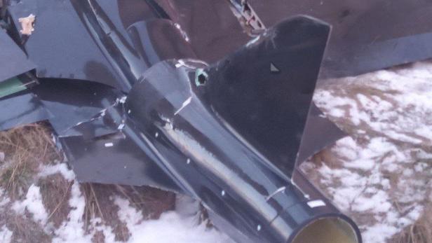 Abgestürzte ukrainische Jet-Drohne