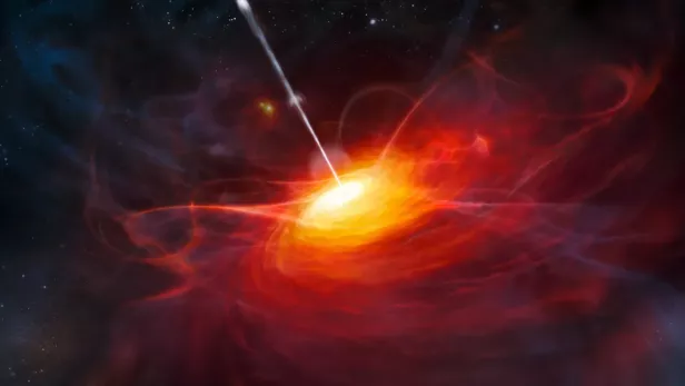 Symbolbild eines Quasars