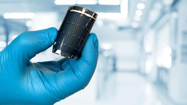 Flexible CIGS-Solarzelle des Schweizer Forschungsunternehmens Empa