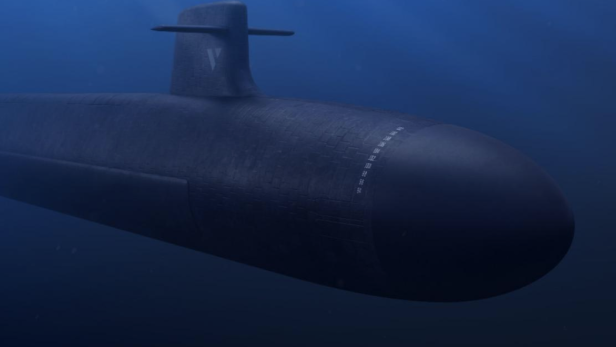 Künstlerische Darstellung des kommenden U-Bootes SNLE-3G 