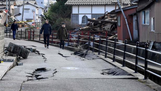 Erdbeben, wie hier im Jänner 2024 in Japan, können schwer vorhergesagt werden