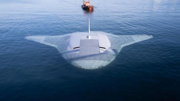 Neue Bilder zeigen wahre Größe der "Manta Ray"-Unterwasserdrohne