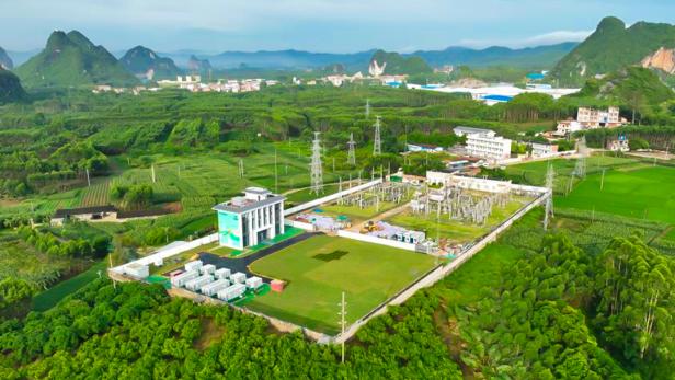 Die Fulin Natrium-Speicherstation in Nanning, China, dient als riesiger Zwischenspeicher für das Stromnetz
