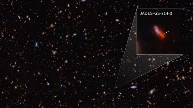 JADES-GS-z14-0: Die älteste bisher entdeckte Galaxie ist 13,5 Milliarden Jahre alt