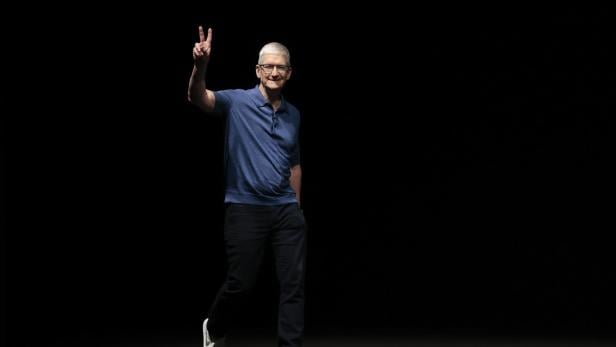 Apple-Chef Tim Cook bei der WWDC-Keynote