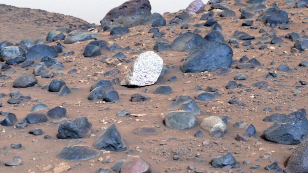 Auf dem Mars wurde ein einzigartiger Stein gefunden.