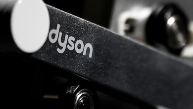 FILE PHOTO: Dyson logo is seen on one of company's products presented during an event in Beijing