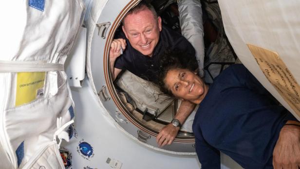 Butch Wilmore und Suni Williams auf der ISS