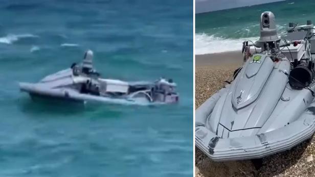 Der Jetski war mit 2 Sprengköpfen ausgestattet.