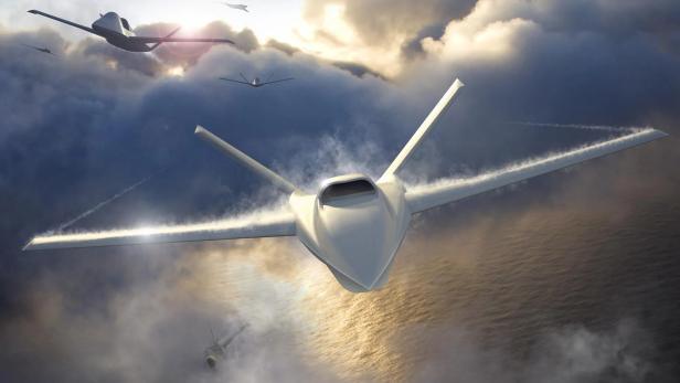 Rendering der Stealth-Drohne Model 437 von Northrop Grumman