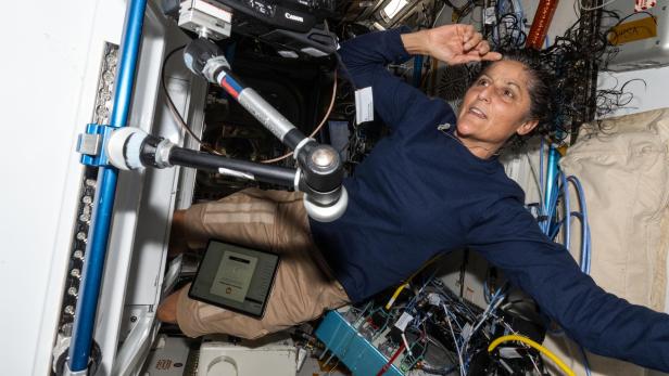 Suni Williams auf der ISS