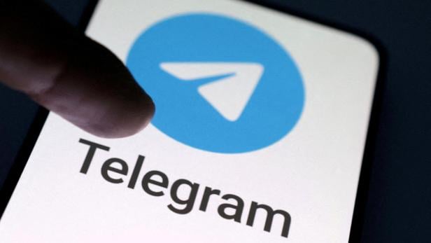 FILE PHOTO: Illustration shows Telegram app logo