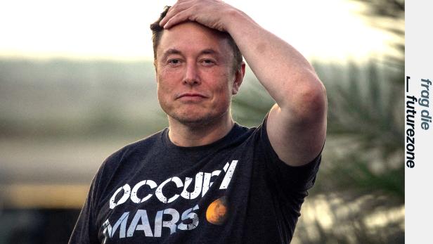 Elon Musk im Occupy Mars T-Shirt = Besetzt Mars