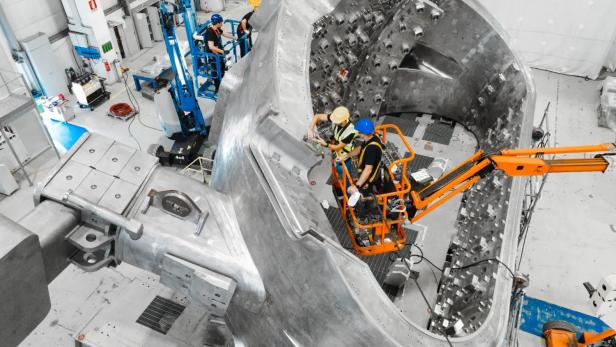 Erster Teil der Plasmakammer von ITER 