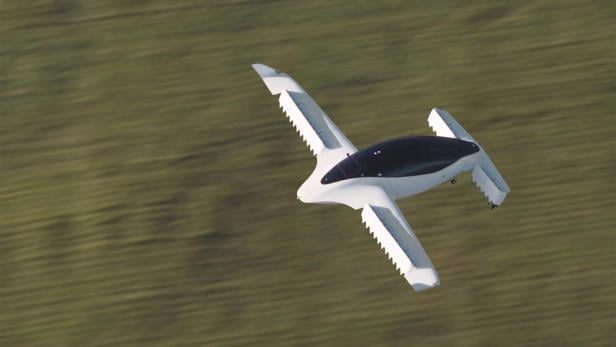 FILE PHOTO: A handout picture from Munich flying taxi startup Lilium shows its five-seater prototype