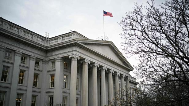 Das Gebäude des US Department of Treasury in Washington, DC