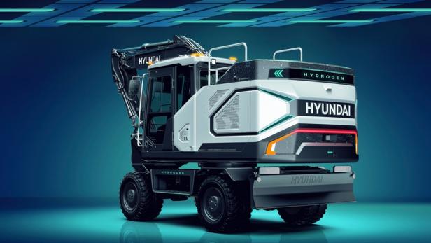 Hyundai HW155H: Dieser Bagger wird mit Wasserstoff betrieben