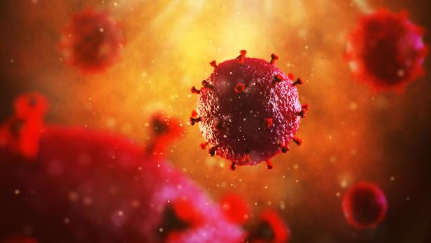 3D-Illustration des HI-Virus