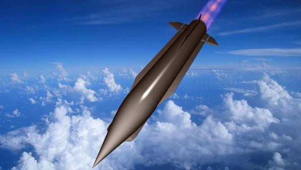 Künstlerische Darstellung eines Hyperschall-Marschflugkörpers der britischen Regierung Künstlerische Darstellung eines Hyperschall-Marschflugkörpers der britischen Regierung