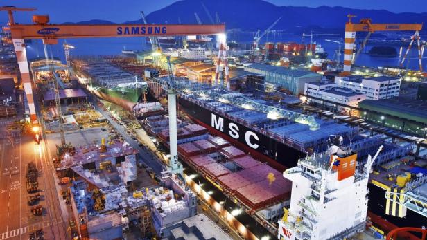 Samsung Heavy Industries ist einer der größten Schiffsbauer der Welt