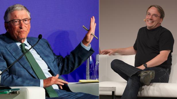 Bill Gates und Linus Torvalds