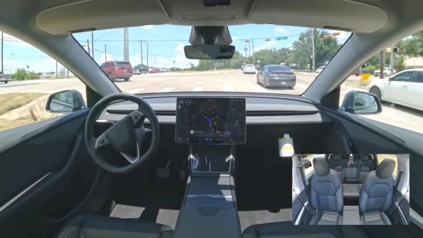 Das Tesla Model Y war 30 Minuten ohne Mensch an Bord unterwegs Das Tesla Model Y war 30 Minuten ohne Mensch an Bord unterwegs