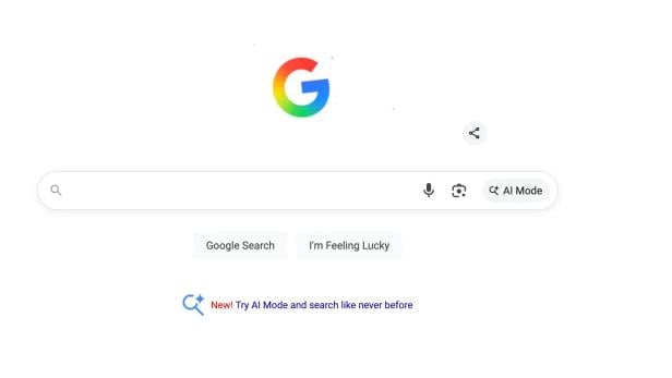 So sah die Google-Startseite am 1. Juli für Nutzerinnen und Nutzer in den USA aus. Screenshot Google Logo 1.Juli