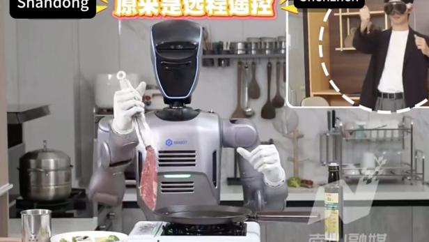 Roboter brät Steak
