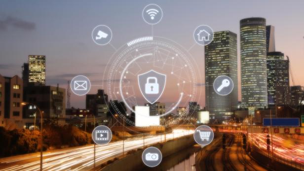 Symbolbild Computer network security cyber connection information safety data protection encryption