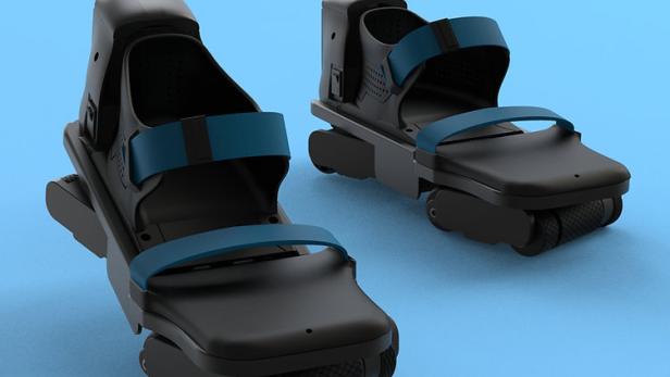 Die motorisierten Schuhe sollen das Gehen in VR-Spielen besser machen. Die motorisierten Schuhe sollen das Gehen in VR-Spielen besser machen.