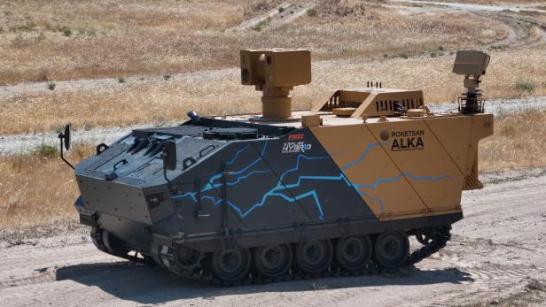 Der Hybrid-Panzer mit Laserwaffe.