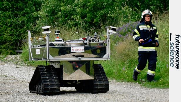 Der KI-Sec-Assist Roboter im Einsatz.