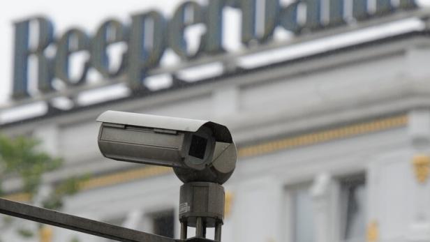 Videokamera auf der Reeperbahn.