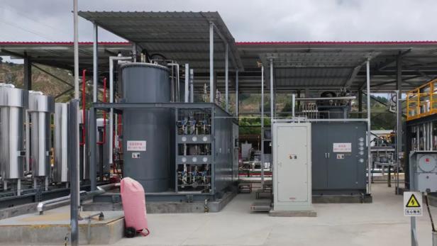 Die Anlage zur Heliumgewinnung in China.