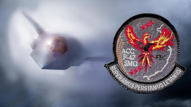 F-47 Konzeptbild und SMO-Aufnäher