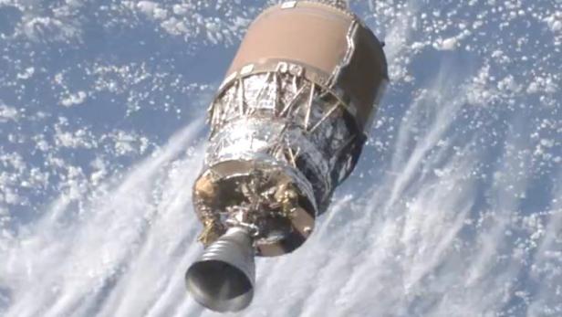 Visualisierung von einer oberen Raketenstufe einer japanischen H-IIA.