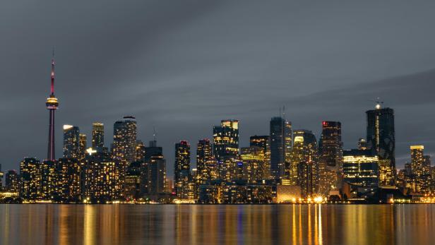 Skyline von Toronto bei Nacht