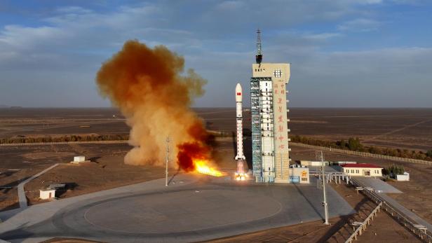 Der Start der Langer Marsch Rakete wurde nicht international bekanntgegeben.